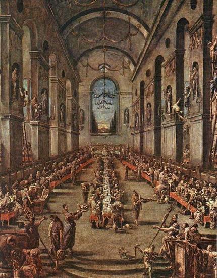 MAGNASCO, Alessandro The Observant Friars in the Refectory china oil painting image